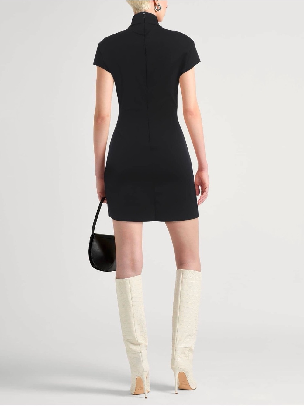 Mugler Black Star-Accent Mini Bodycon Dress - Picture 4 of 4
